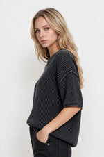 Washed Rib Sweater