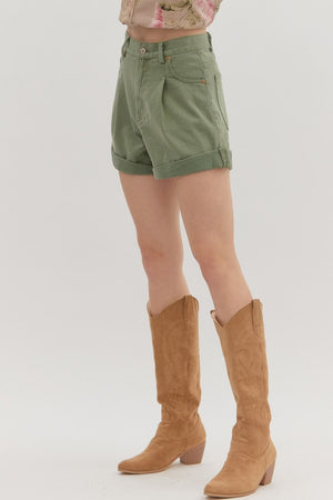 Roll-Up Hem Shorts