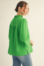 Ruffled Crinkle Top
