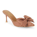 Goldie Polka Dot Heeled Mule