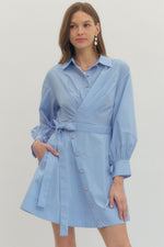 Chambray Wrap Dress
