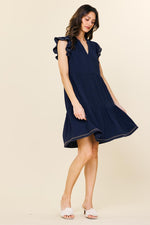 Contrast Stitch Dress