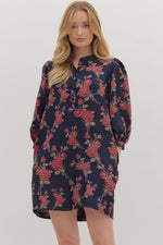 Damask Shift Dress