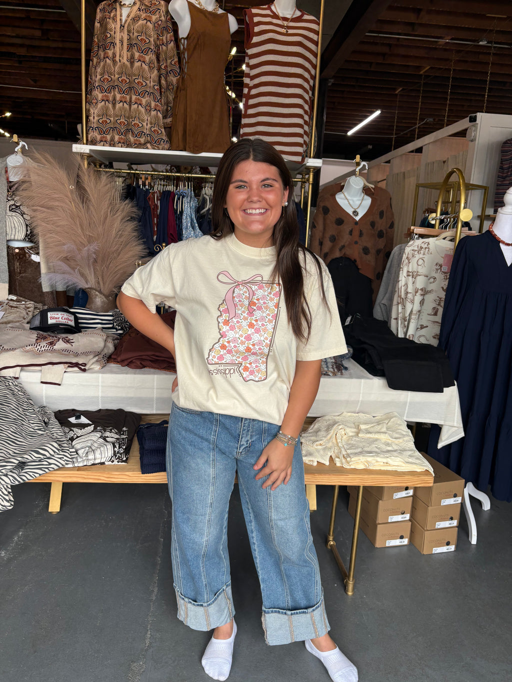 Floral Mississippi Tee