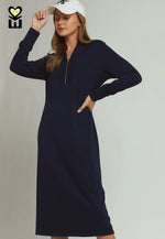 Half Zip Luxeknit Midi