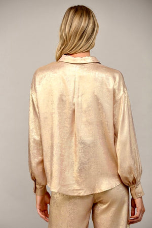 Gold Metallic Shirt