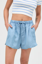 Lyocell Drawstring Shorts