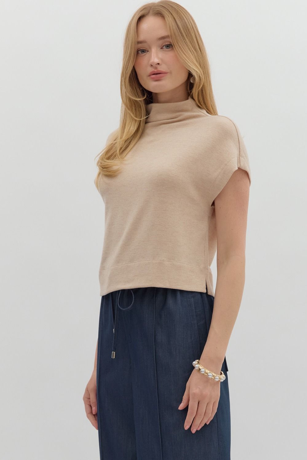 Mock Neck Pullover