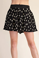Pleated Dot Shorts