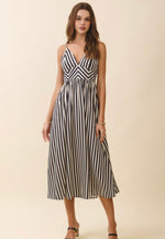 Chevron Stripe Midi Dress