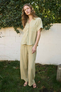 Pinstripe Linen Pants