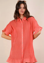 Pleated Mini Dress