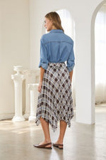 Plaid Handkerchief Skirt