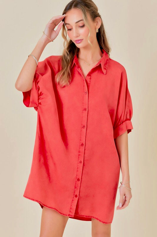 Tencel Shirt Dress