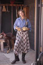 Plaid Handkerchief Skirt
