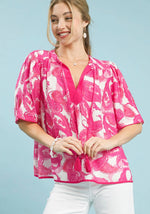 Paisley Pink Top