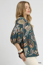 Boho Paisley Blouse