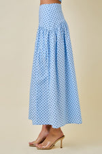 Polka Dot Maxi Skirt