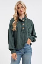 Collared Henley Top