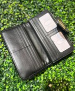 Suede Crossbody Wallet