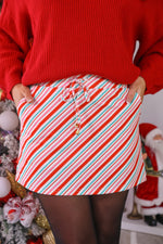 Candy Cane Stripe Skort