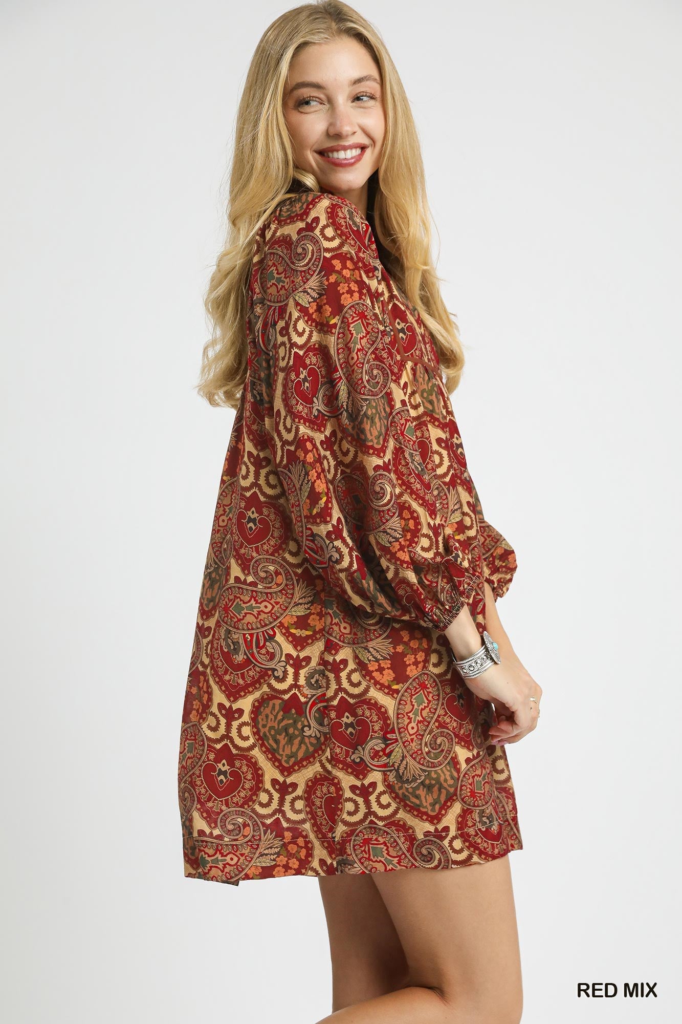 Boho Paisley Dress