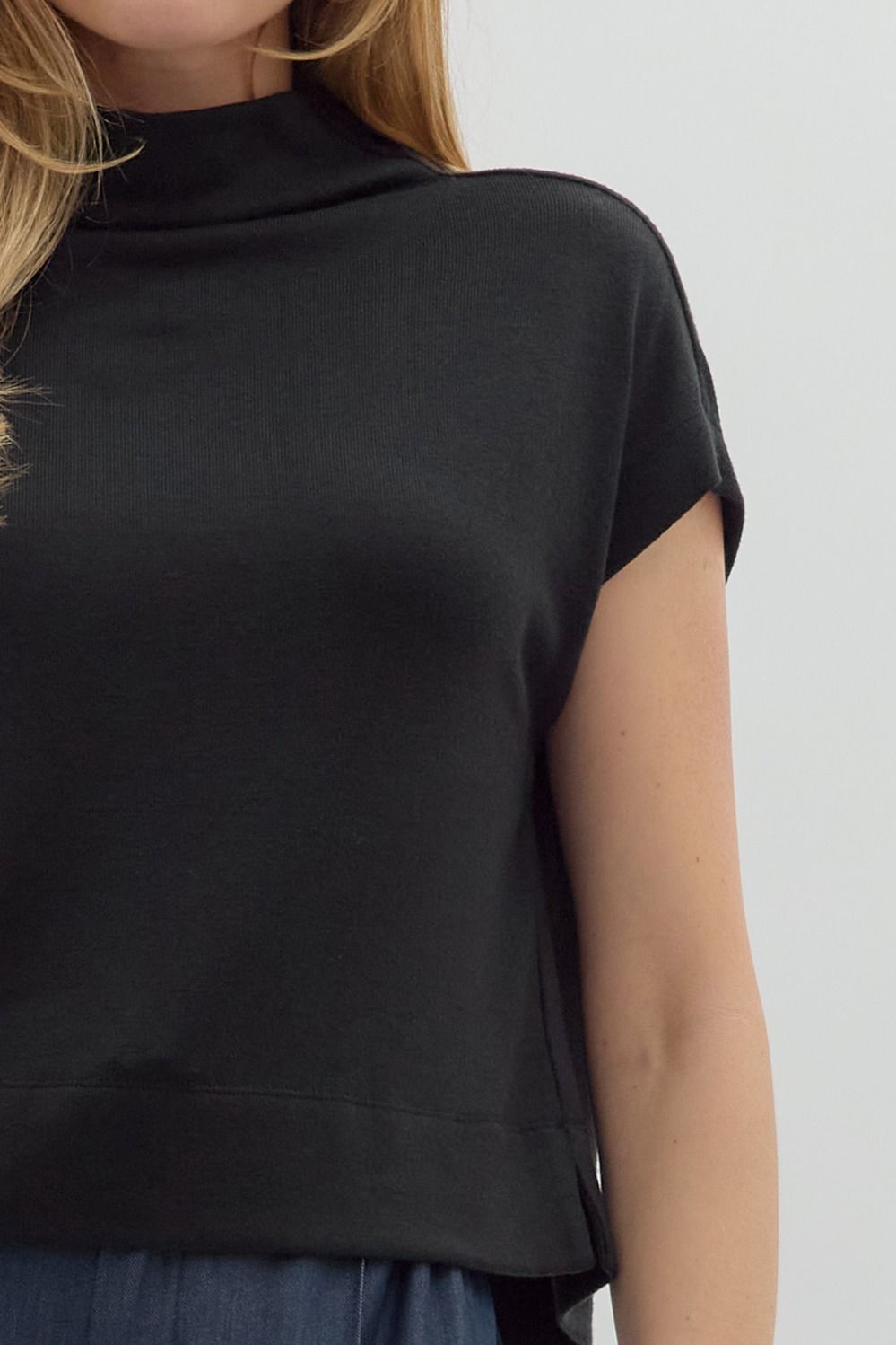 Mock Neck Pullover
