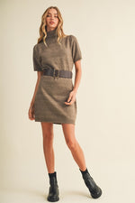 Belted Sweater Dress