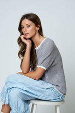 Contrasting Trim Top