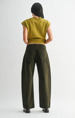 Corduroy Barrel Jeans