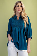 Terrific Teal Blouse