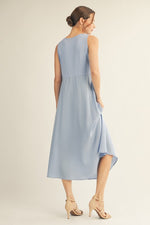 Front Pleated Midi