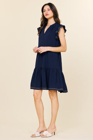 Contrast Stitch Dress