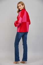Checker Colorblock Sweater