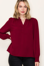 Smocked Cuff Blouse