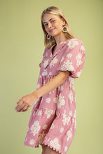 Puff Print Dress