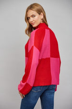 Checker Colorblock Sweater