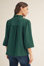 Ruffled Crinkled Top