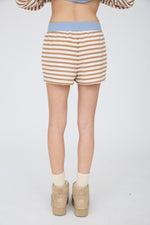 Stripe-Contrast Knit Shorts