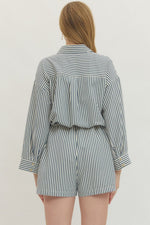 Cassie Striped Romper