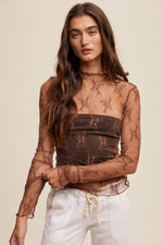 Lacy Mesh Layering Top