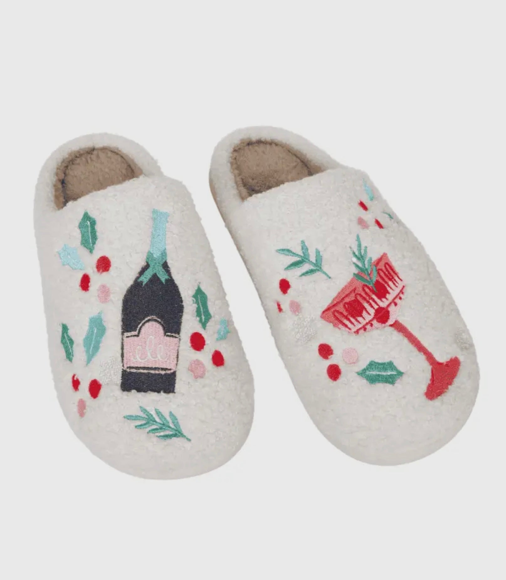 Christmas Champagne Slippers