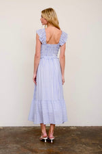 Smocked Ruffle Midi