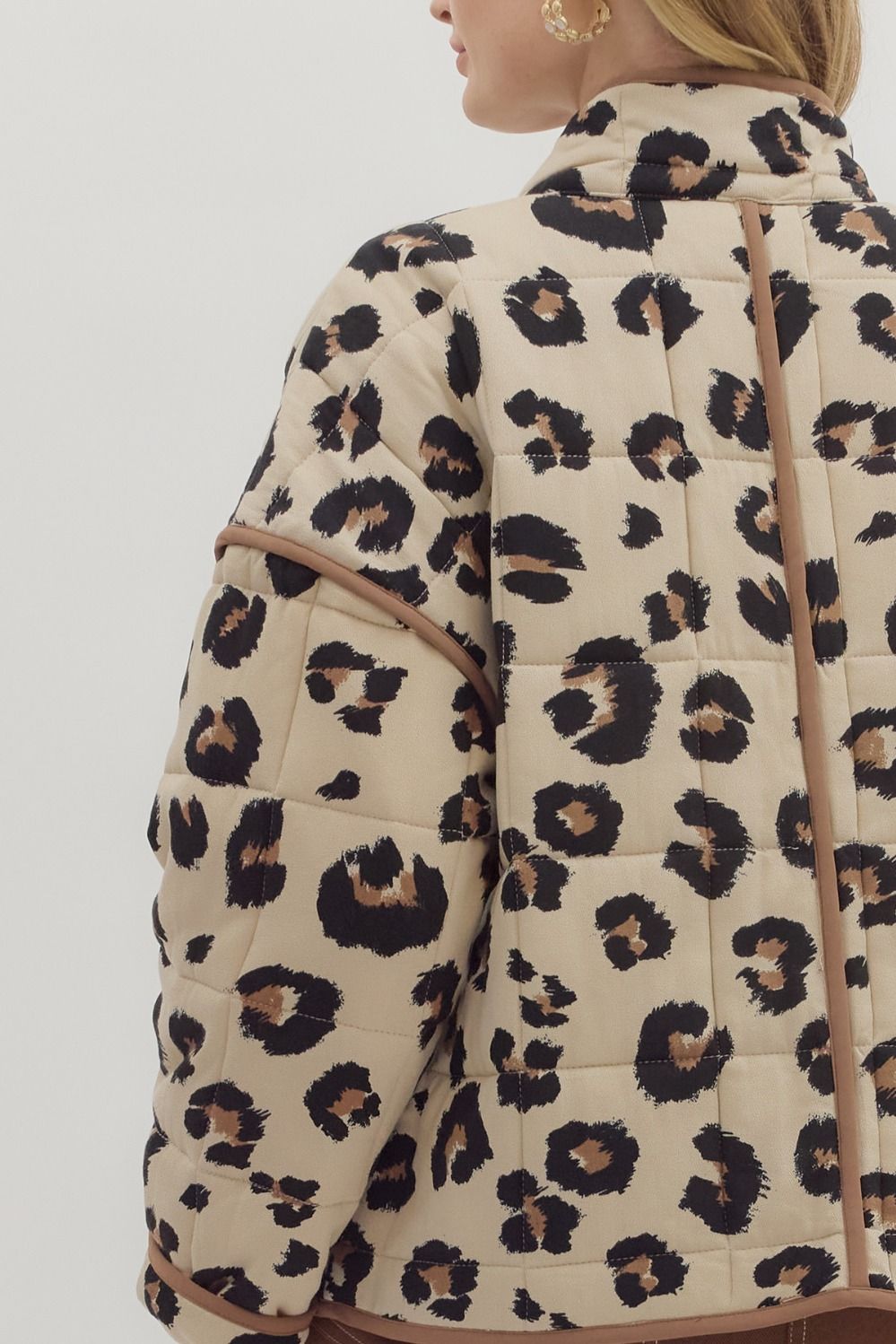 Quilted Leopard Jacket