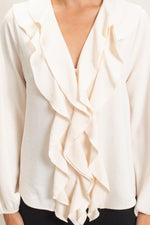 Cascading Ruffles Blouse