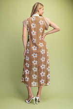 Floral Crochet Midi