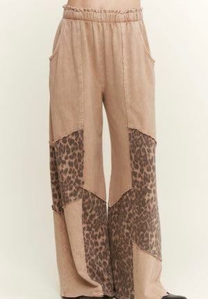 Mineral Wash Patchwork Pants