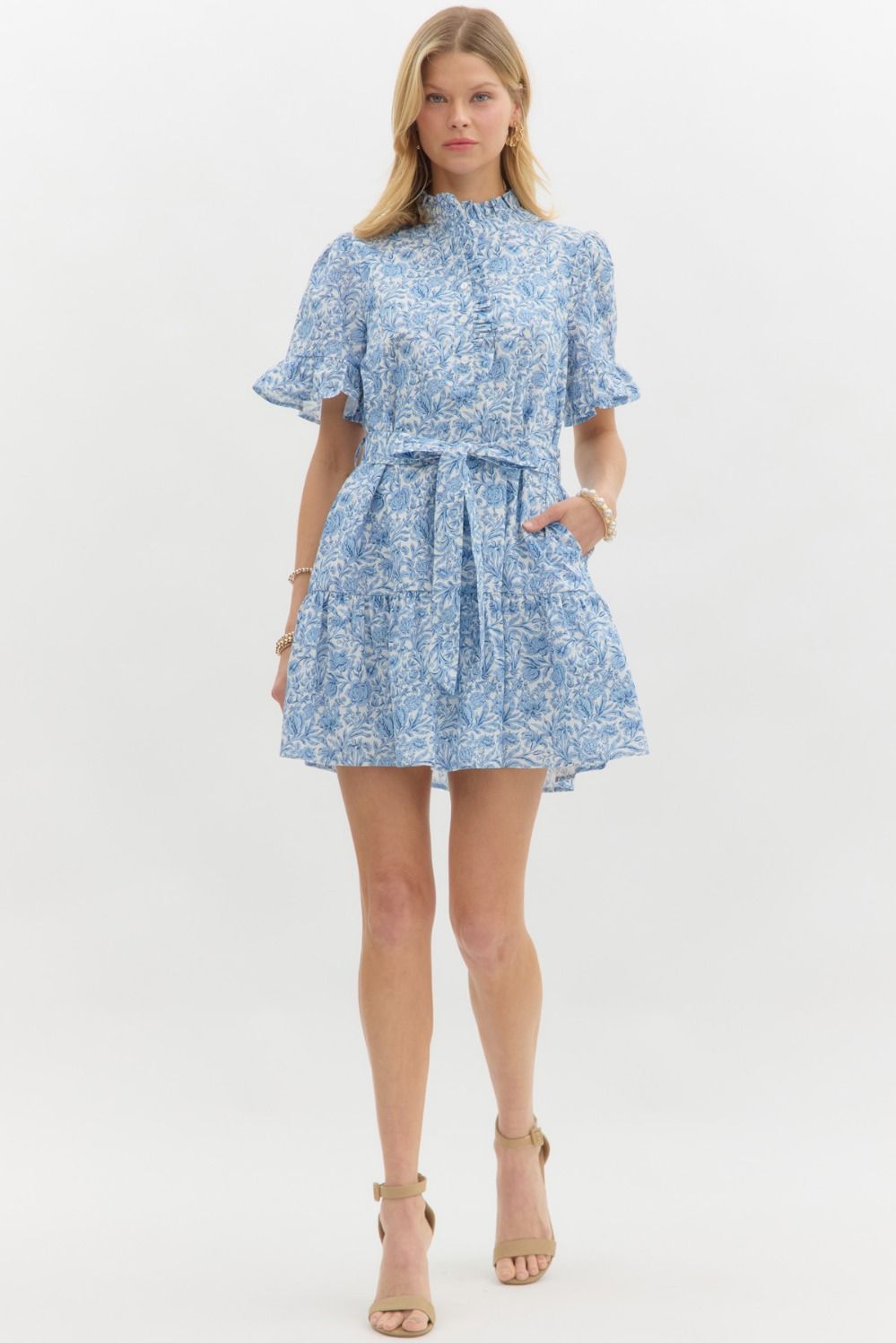Floral Ruffles Dress