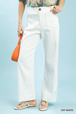 Buttoned Stretch Pants