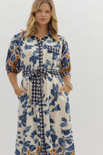 Botanical Print Dress